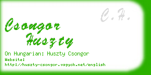 csongor huszty business card